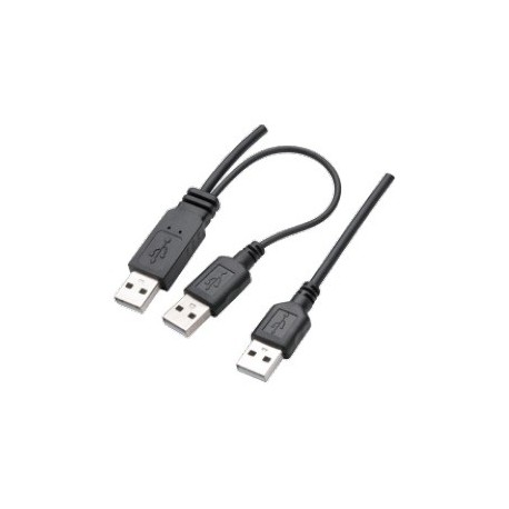 CABO USB A MACHO X 2 USB A MACHO Y 2.0 HD EXT  