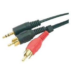 CABO 2RCA X 1P2 STEREO 1 80 MT GOLD