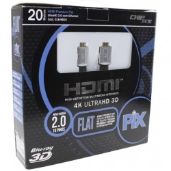 CABO HDMI 2.0 FLAT 20M 4K 19 PINOS 