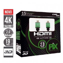 CABO HDMI 2.0 PREMIUM 15M 4K ULTRAHD 19PINOS FILTRO CAIXA