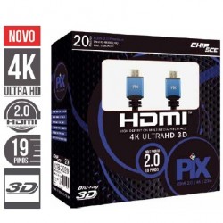 CABO HDMI 2.0 PREMIUM 20M 4K ULTRAHD 19PINOS FILTRO CAIXA