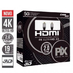 CABO HDMI 2.0 PREMIUM 50M 4K ULTRAHD 19PINOS FILTRO CAIXA