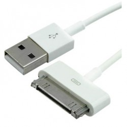 CABO USB IPHONE 4 BRANCO 1M POLIBAG