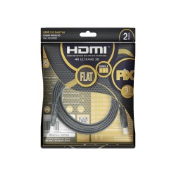 CABO HDMI FLAT GOLD 2.0 4K HDR 19P 2M