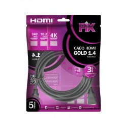 CABO HDMI GOLD 1.4 5M 4K ULTRAHD 15P