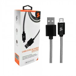 CABO USB MICRO 1M SYNC & CHARGE BLACK SERIES 