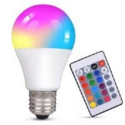 LAMPADA BULBO LED RGB C/Controle