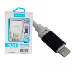 CARREGADOR USB IPHONE 3.6A 2 SAIDAS